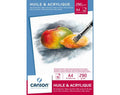 Canson Huile Acrylique blocco A4 290g 10 fogli pittura olio acrilico