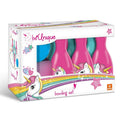 Be Unique Bowling Set Unicorno Mondo birilli rosa pallina celeste
