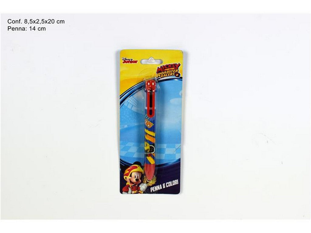 Penna 6 Colori Mickey Mouse Roadster Racers Disney Junior