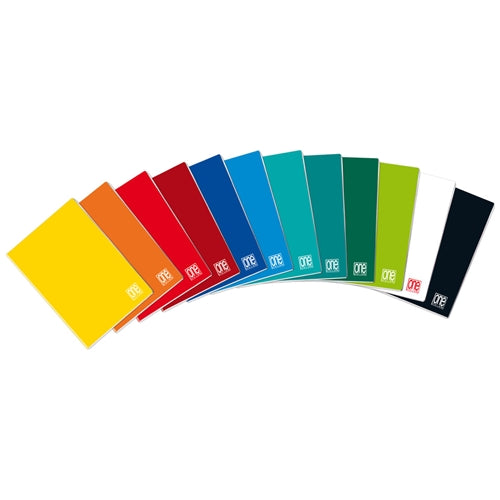 Quaderni One Color A5 quadretti 5mm copertine colori assortiti