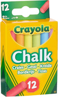 Crayola Chalk 12 gessetti colorati da lavagna