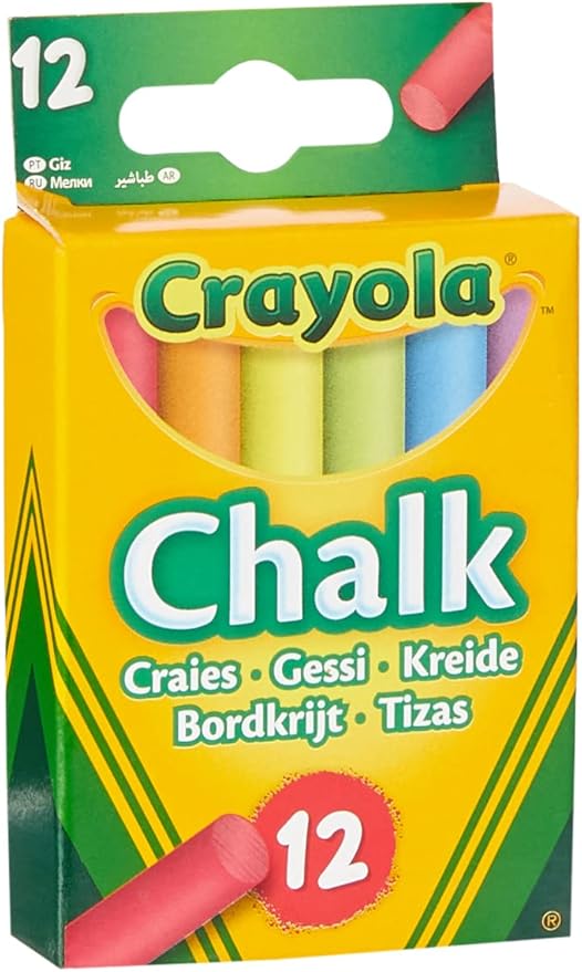 Crayola Chalk 12 gessetti colorati da lavagna