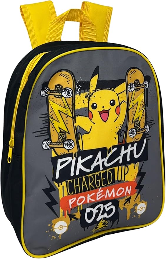Zaino Pikachu Charged Up Pokémon 025 - Giallo e Nero