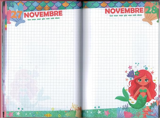 Diario Beautiful Mermaid Julian Ross pagine novembre