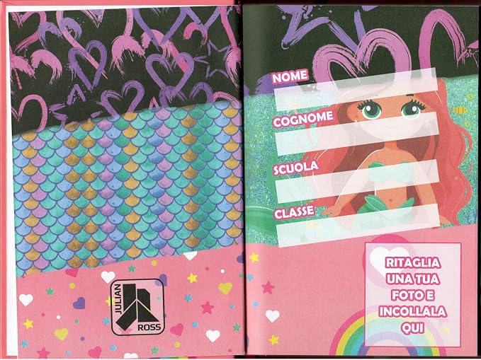 Diario Beautiful Mermaid Julian Ross interno copertina