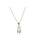 Collana in acciaio inox con pendente acchiappasogni