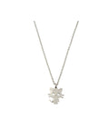 Collana per bambina con pendente gattino in acciaio inox