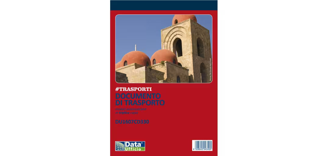 Blocco Documento di Trasporto Data Ufficio copertina rossa