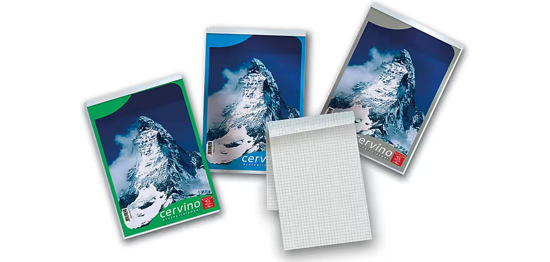 Quaderni Cervino ecologici copertina Cervino neve formati assortiti