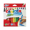 Carioca Jumbo Superwashable 12 pennarelli lavabili punta maxi