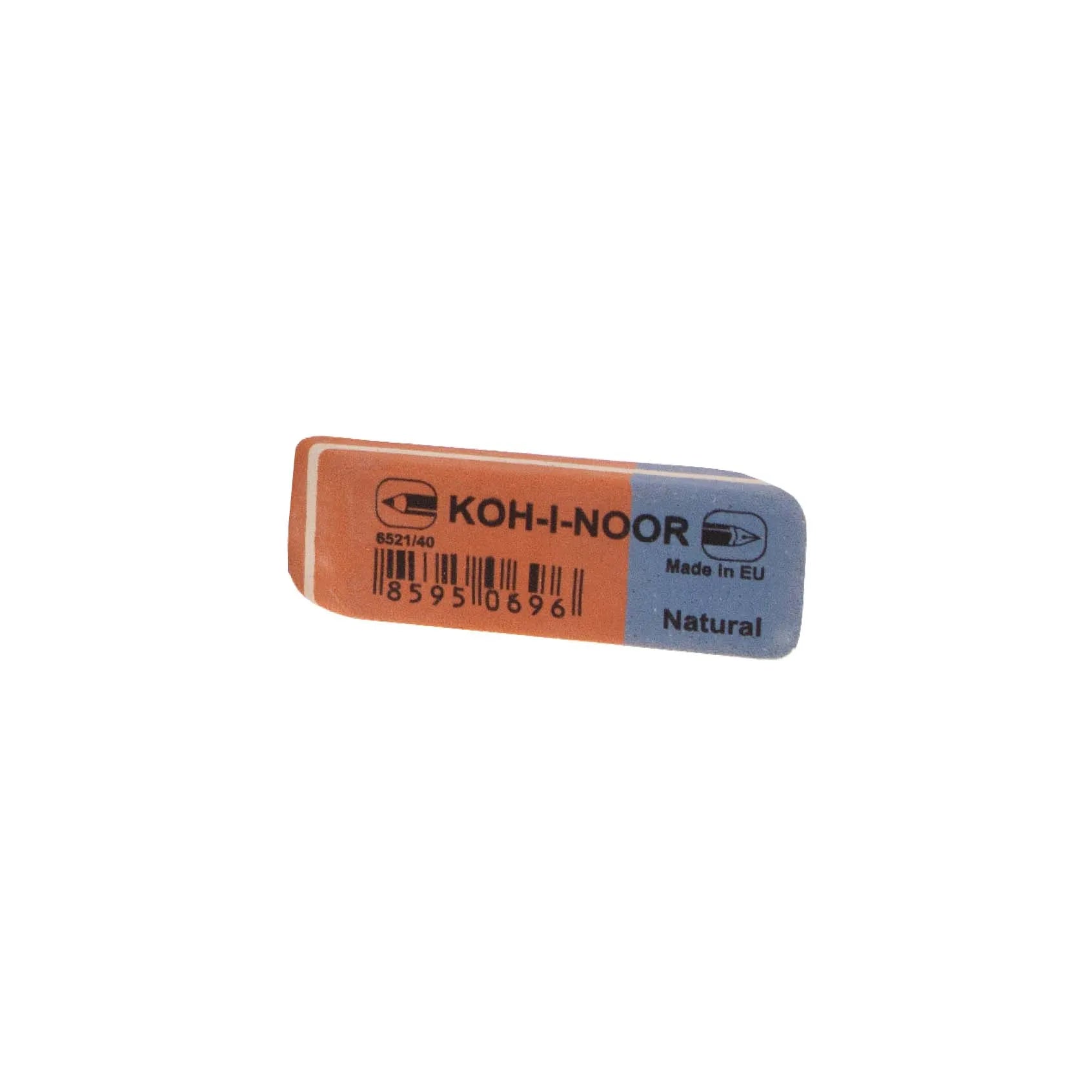 Koh-I-Noor 6521 gomma bicolore rosso blu natural made in EU