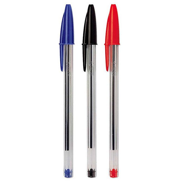Penna a Sfera BIC Cristal - Blu, Nero, Rosso
