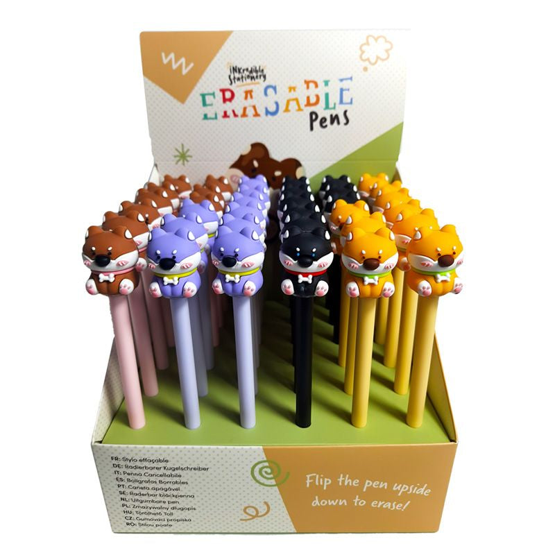 Penna Cancellabile Cane Shiba INKredible Stationary - 4 varianti colore