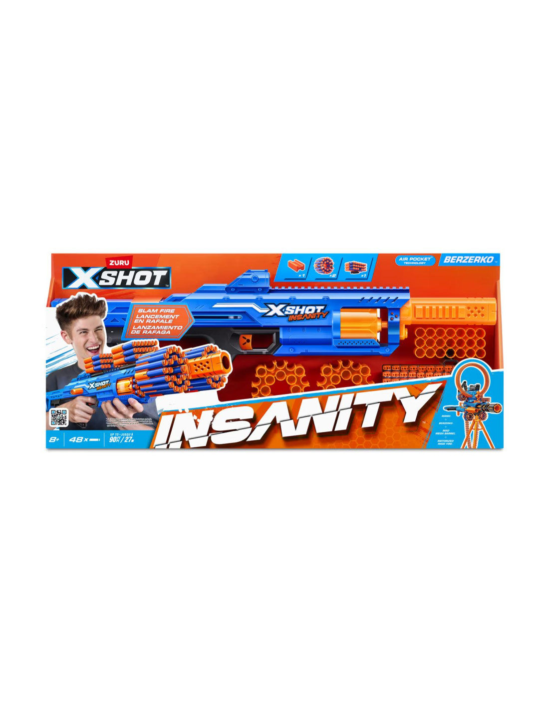 ZURU X-Shot Insanity - Blaster con 48 Dardi